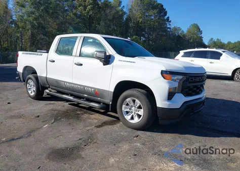 2025 Chevrolet Silverado 1500 4Wd Short Bed Wt из США, поврежденный, VIN 1GCPKAEK8SZ167844